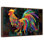 Multicolored Abstract Rooster