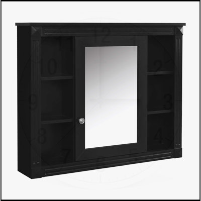 Armoire de salle de bain murale moderne avec plusieurs options de rangement et un design élégant