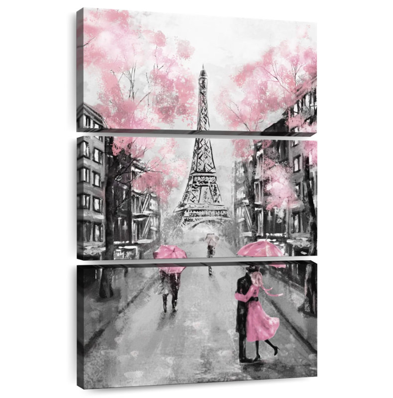 Lilie pop rose Paris, H 38 po x l 24 po