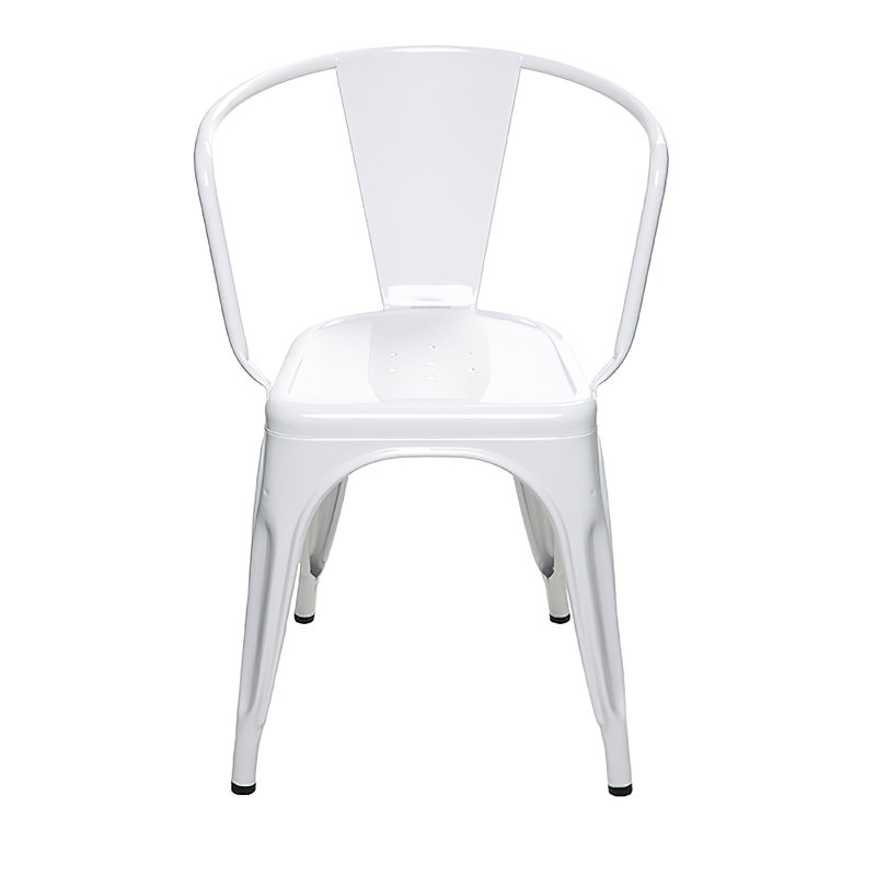 Chaise d'appoint empilable, Blanc, 1