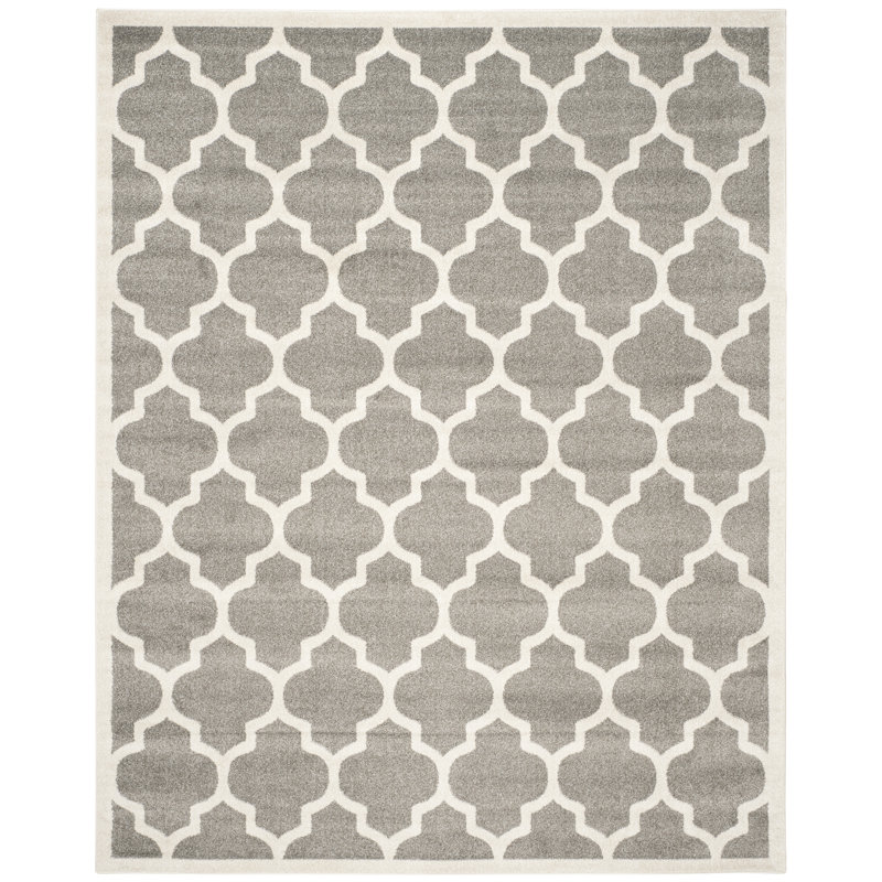 Schuman Geometric Hand Woven Indoor / Outdoor Area Rug, Rectangle 152 x 244 cm
