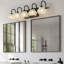 Vintage Crystal Vanity Light - Elegant Bathroom Mirror Fixture With Clear Glass Shades-279738158-279738156-279738159