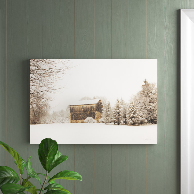 «First Snow Crop» par Aledanda - impression sur toile tendue, H 24 po x l 36 po x P 1,25 po