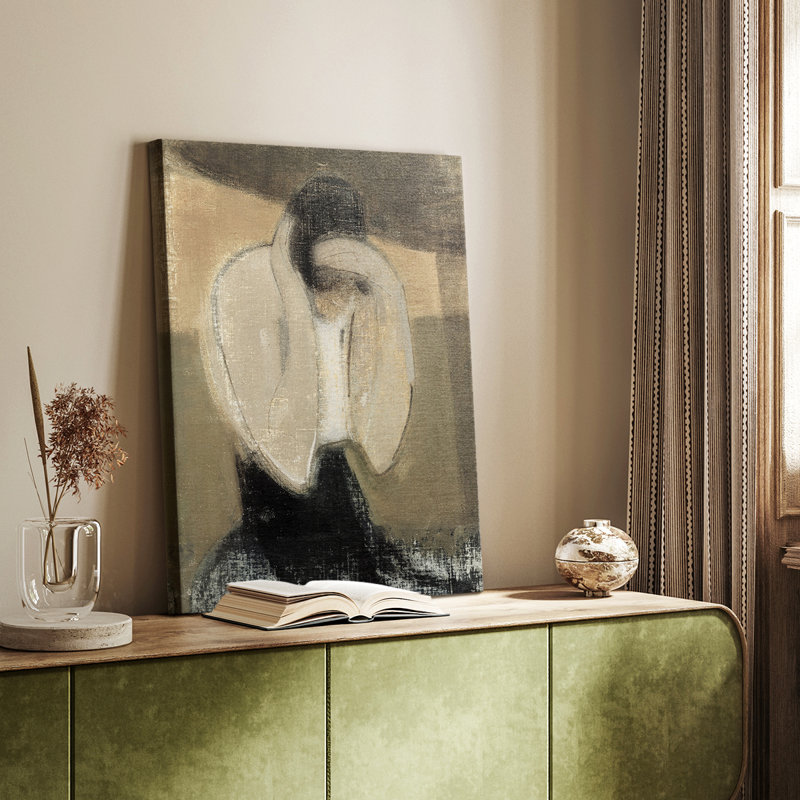 Reproduction de portrait rétro XLV III - galerie Cavas sur mesure, H 18 po x l 12 po