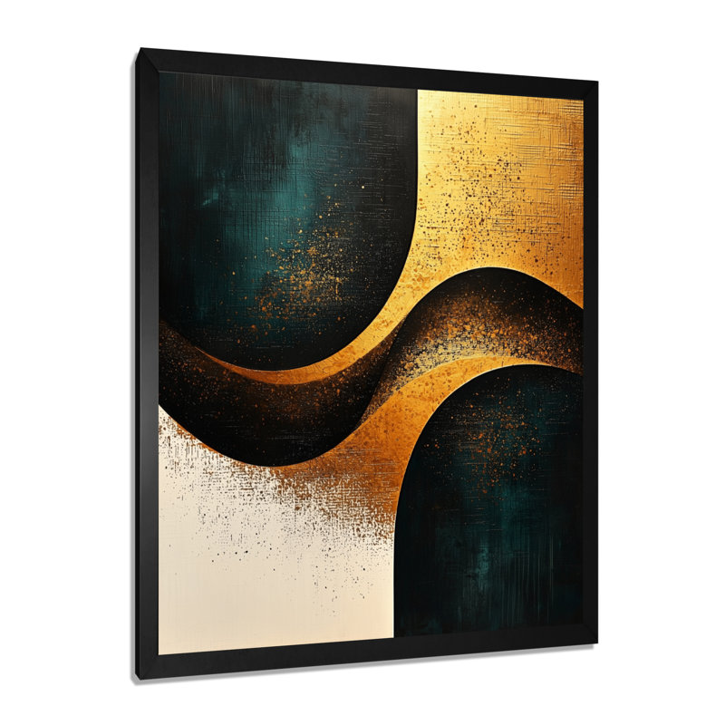 Pierre - Abstract Canvas Wall Art, Noir, H 20 po x l 12 po, Reproduction encadrée d'une seule photo