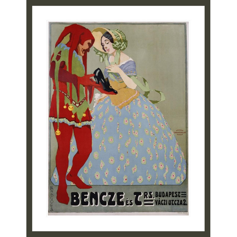 Bencze es Trs. Affiche par Geza Farago - Impression Giclée sur cadre, H 41,5 po x l 32,19 po