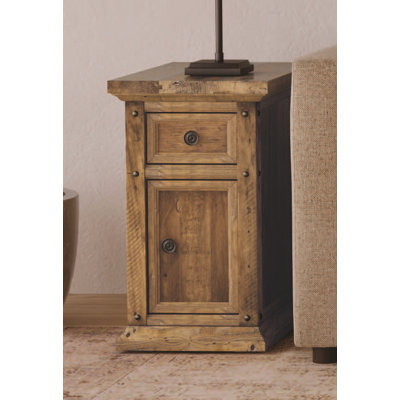Eralynn Reclaimed Wood Chairside Cabinet