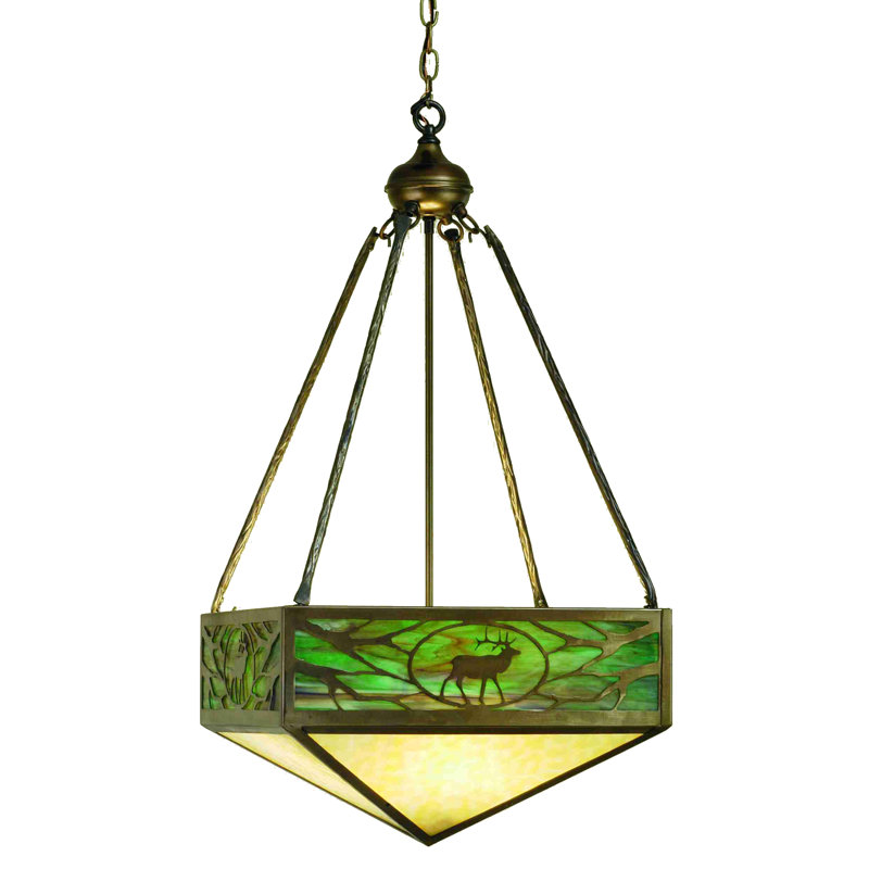 Rustic Lodge 4 - Light Unique/Statement Pendant