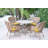 Batchelder 4 - Person Wicker Patio Dining Set with Round Table-32641108-32641122