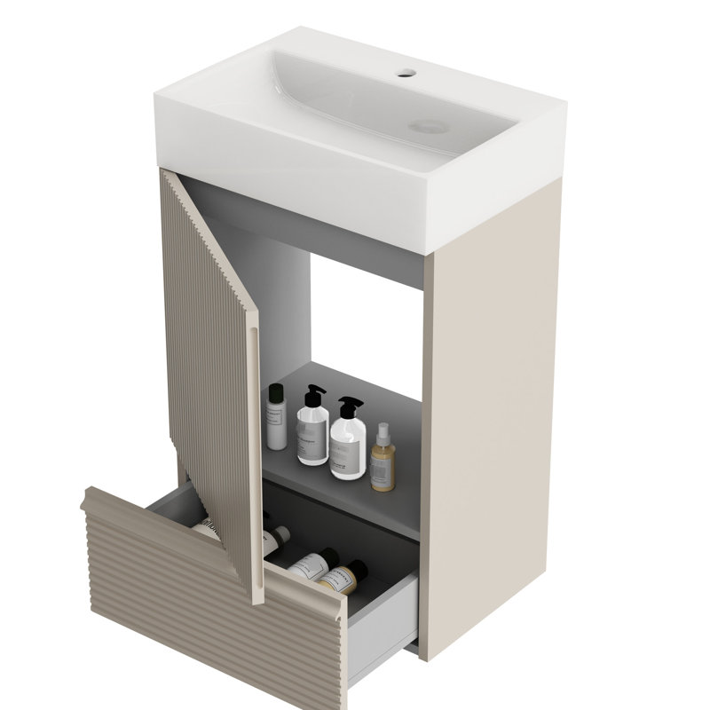 Lavabo de salle de bain Cashmere, Gris