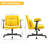 Linen Criss Cross Armrest Office Chair With Wheels - Ergonomic For Home Office, Work & Study-902914230