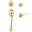 Springdale Handleset with Single Cylinder Deadbolt and Door Knob-93722736