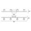 Ensemble de rail d'éclairage 35 po à 4 lumières-136275866