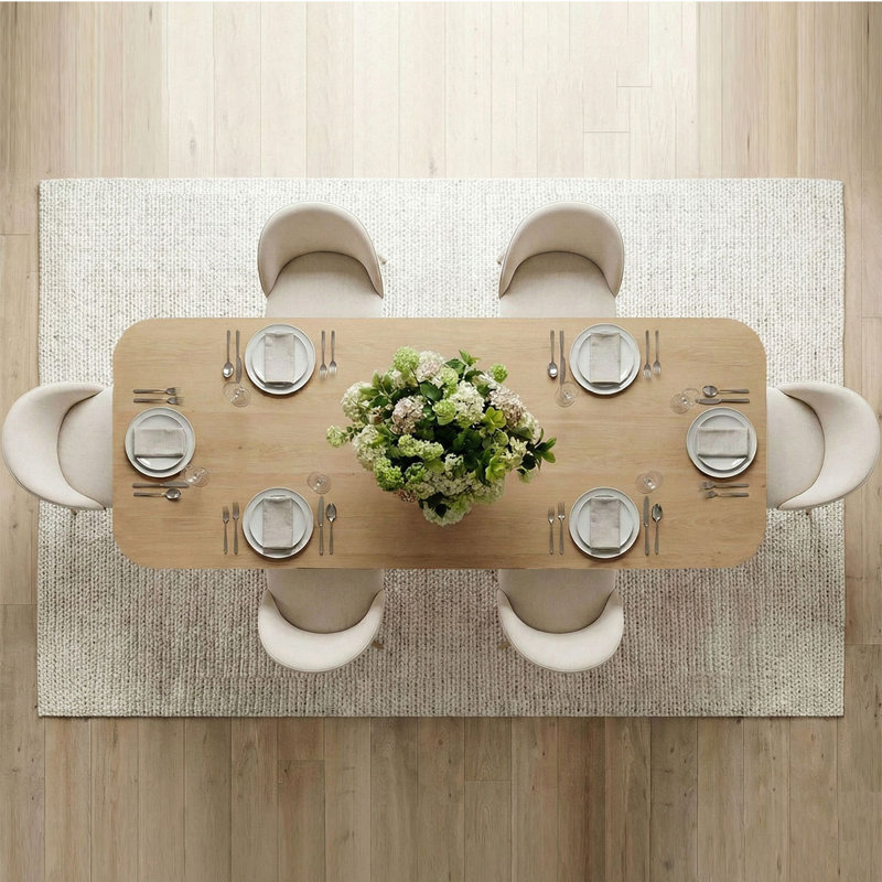 7-Piece Extendable Oak Dining Set