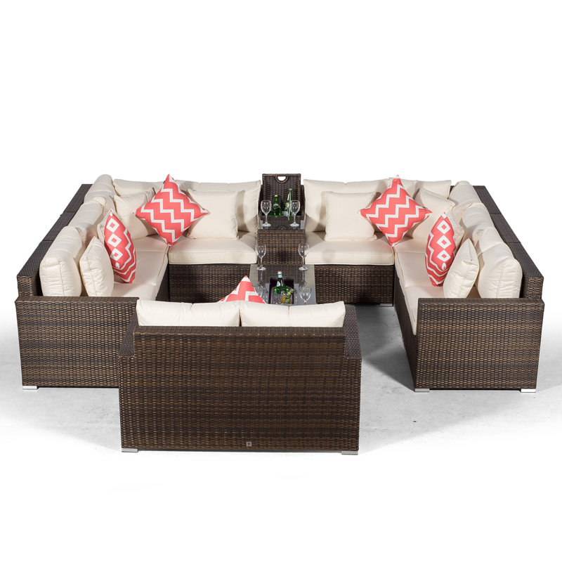 Yancey 5 Seater Rattan Corner Sofa Set