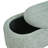 Modern Oval Storage Bench with Spherical Legs for Entryway and Living Room-1044809488
