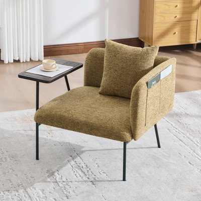 Fauteuil de détente Lounge avec petite table et coussin de dossier