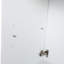 Meuble-lavabo autoportant de 24 po blanc brillant, lavabo en résine, charnières à fermeture en douceur pour portes silencieuses, capacité de rangement supplémentaire, compartiments de tablettes spacieux