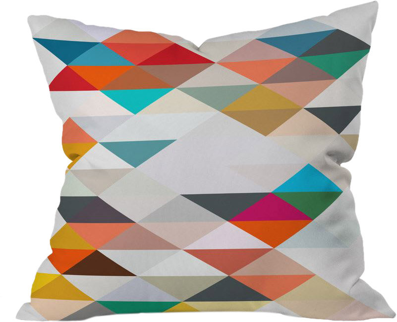 Three of the Possessed Outdoor Square Pillow Cover & Insert Deny Designs 