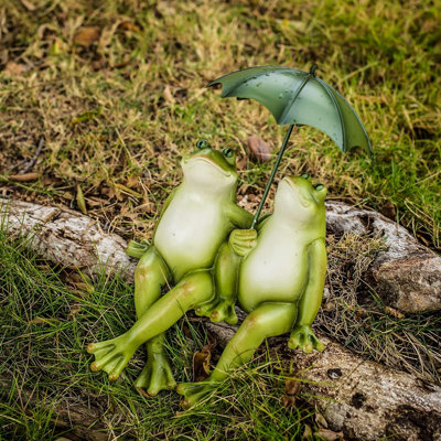 Couple Frogs Garden Outdoor Statue