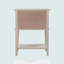 Élégante table de chevet contemporaine beige