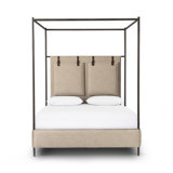Leigh Canopy Bed-Palm Ecru-King
