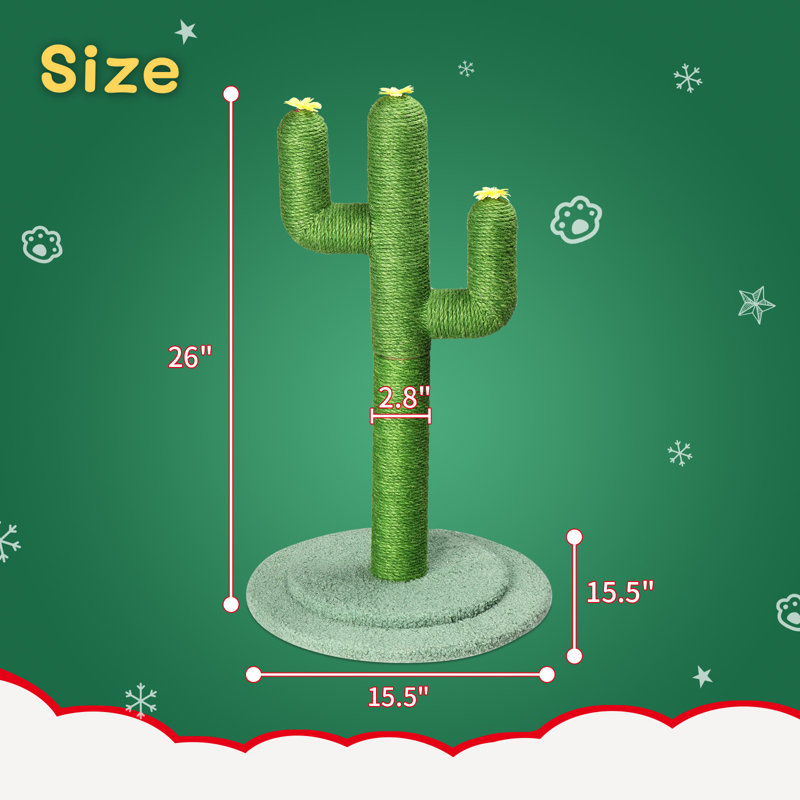 Grattoir pour chat 26 po Cactus