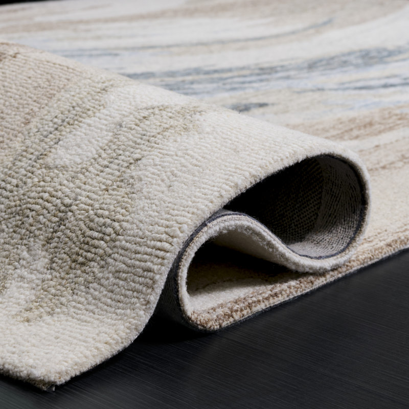 Metro 483 Hand Tufted Wool Pile Abstract Rug, Rectangle 5' x 8'