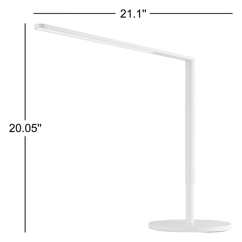 Lady7 LED Desk Table Lamp, Matte White