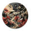 Horloge murale en bois massif Orenda-631818341