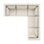 Canapé modulaire d'extérieur 5 pièces Korhonen