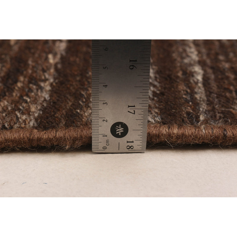 Kilim brun naturel naturel 9 pi 7 po x 9 pi 10 po