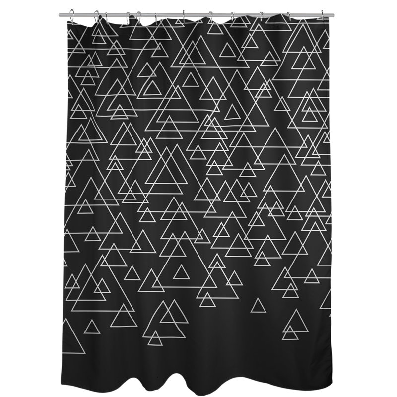 Rideau de douche simple katelyn elizabeth, Noir