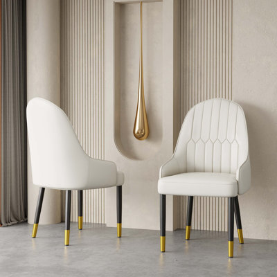 Perkoff 20.6'' H Faux Leather Upholstered Side Chair