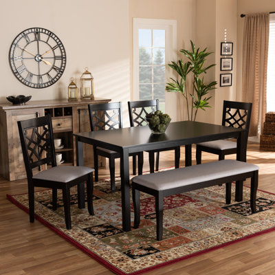 Fabbiha 6 - Piece Rubberwood Dining Set