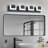 LED Black Bathroom Vanity Light, High Transmittance and Dimmable 5500K with Clear Acrylic Shade-1160808418