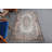 Handmade Turkish Vintage Style Area Rug with Floral Design for Living Room Decor