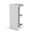 Lamer Corner Bar Cabinet with Wine Rack and Open Shelf,-118778155