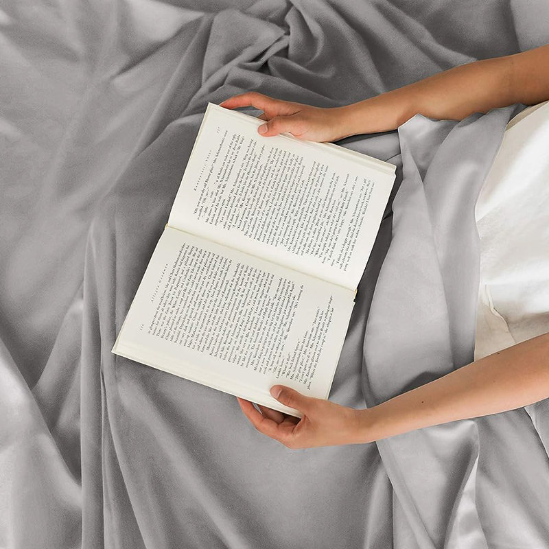 Bamboo Sheet Set, Cooling & Breathable Bed Sheets, Soft Hotel Luxury Bedding, Deep Pocket Fit, Full Sheet Set + 2 Pillowcases