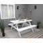 Olgrah 6 - Person Wood Patio Dining Set with Rectangular Table-88155621