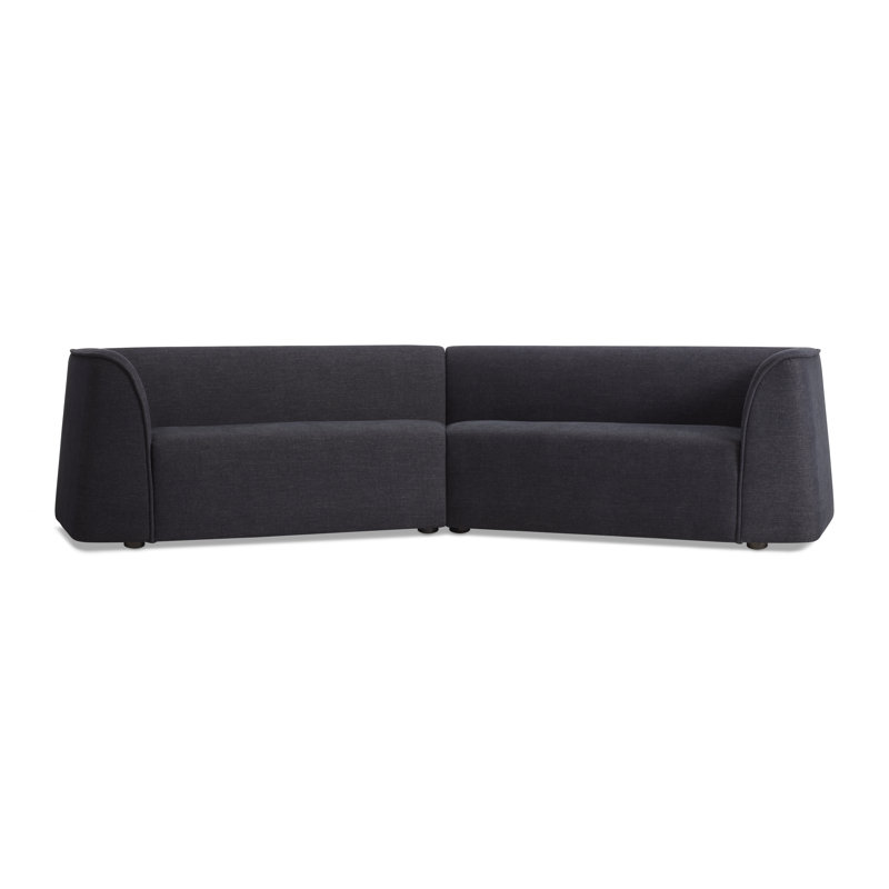 Thataway Sectional, 29" H x 126" W x 53" D, Tofte Navy Polyester Blend
