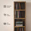 175cm H Media Shelves-114336123