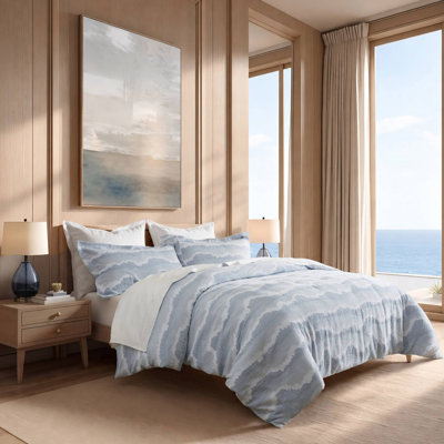 3-Piece Queen Cotton Jacquard Duvet Cover Set