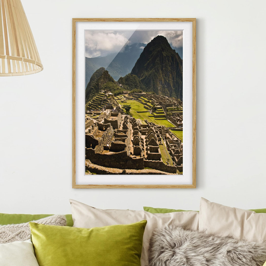 Gerahmter Fotodruck Machu Picchu