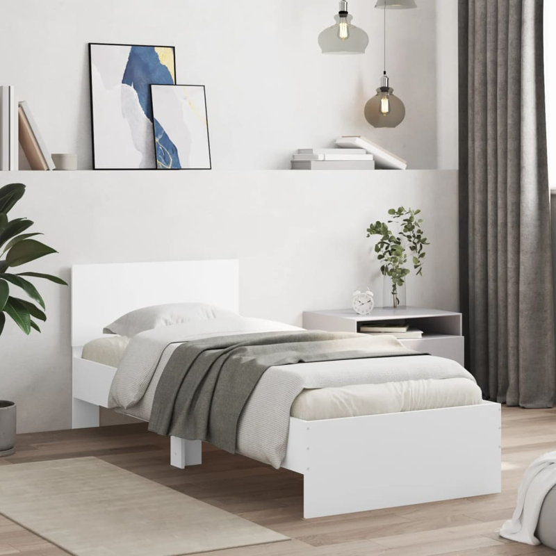 Nyleen Bed, Grey Sonoma, Small Single (2'6)