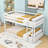 Hinote Wood Twin Over Twin Bunk Bed With Spacious Storage And Enhanced Safety Features-467423290
