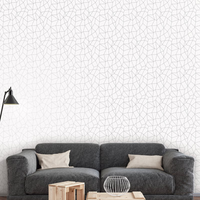 Robbin 10m x 53cm Textured Metallic Finish Wallpaper Roll