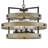 Riverwood 28" Four-Light Wood-Tone Outdoor Chandelier