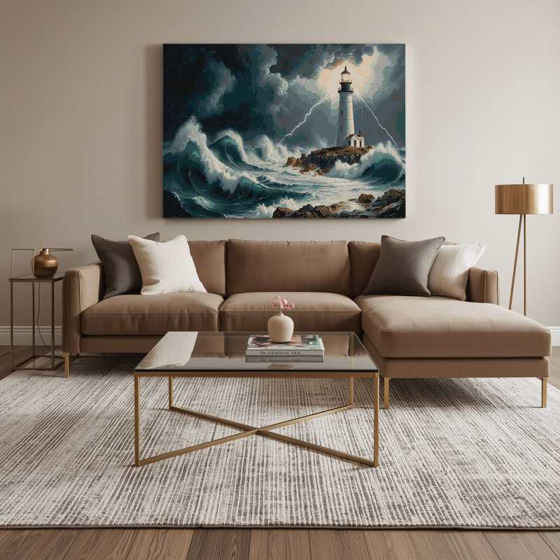 Art mural sur toile Sci Fi Coastal, H 16 po x l 20 po