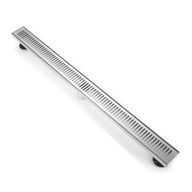 BOANN 36 Inch 304 Stainless Steel Rectangular Linear Shower Floor